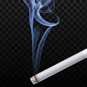 一根被点燃的香烟的头像